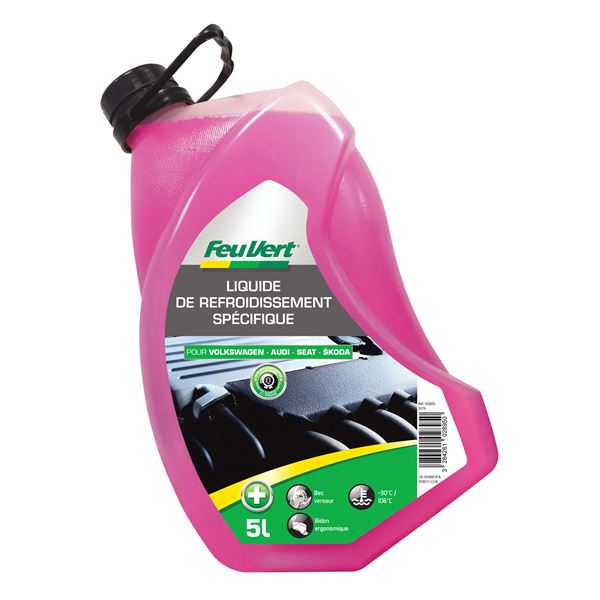 Liquide de refroidissement pour Volkswagen / Audi / Seat / Skoda -30°C 5L Feu Vert