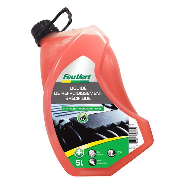 Liquide de refroidissement pour Ford / Mercedes / Opel -35° 5L Feu Vert