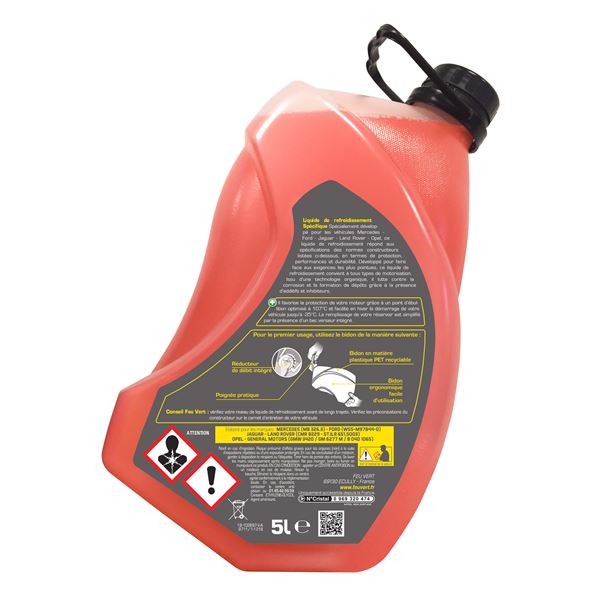 Liquide de refroidissement pour Ford / Mercedes / Opel -35° 5L Feu Vert