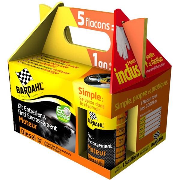 Pack entretien et anti-encrassement moteur Diesel Bardahl
