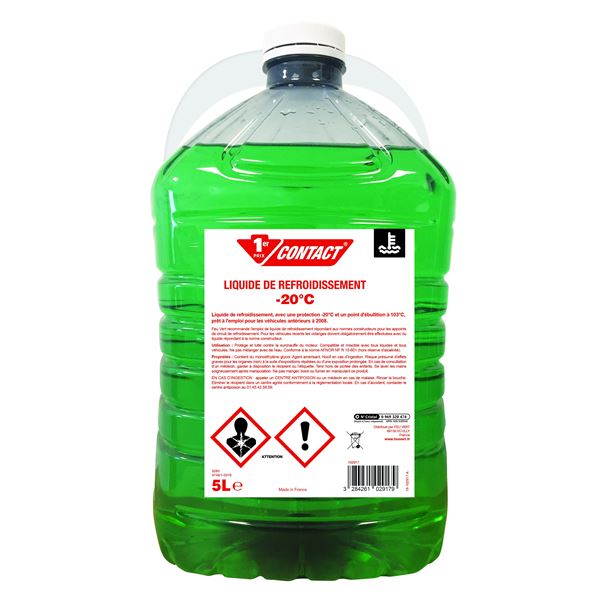 Liquide de refroidissement Contact -20°C 5L