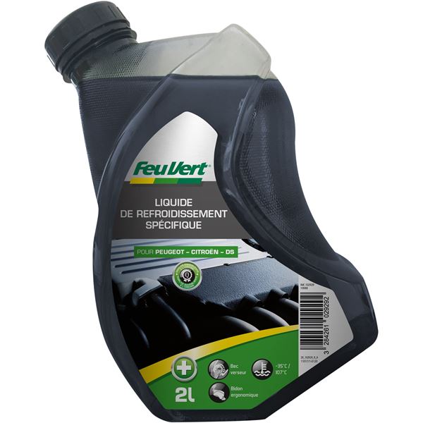 Liquide de refroidissement pour Peugeot / Citroën -35°C 2L Feu Vert