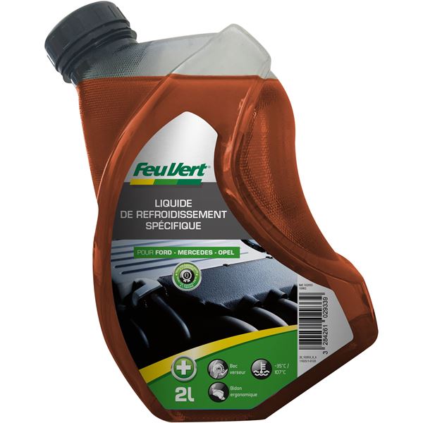 Liquide de refroidissement pour Ford / Mercedes / Opel -35° 2L Feu Vert
