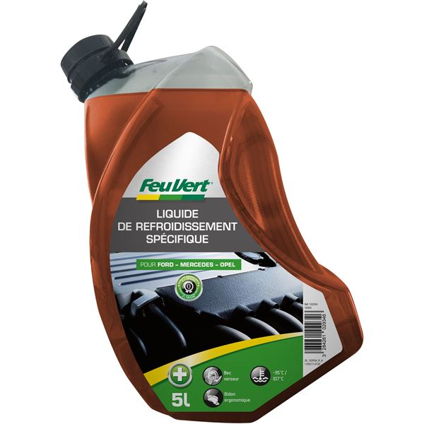 Liquide de refroidissement pour Ford / Mercedes / Opel -35° 5L Feu Vert