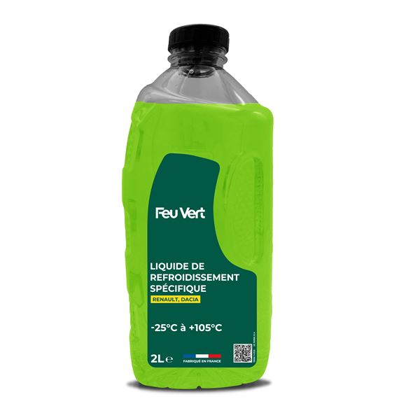 Liquide de refroidissement pour Renault / Dacia -25°C 2L Feu Vert