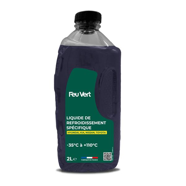 Liquide de refroidissement Toyota / Nissan / Hyundai / Kia -35°C Feu Vert 2L