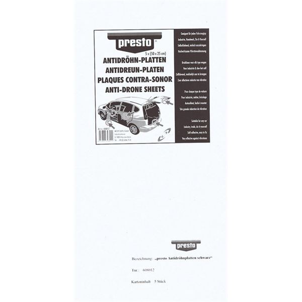 Plaques en bitume noires Presto