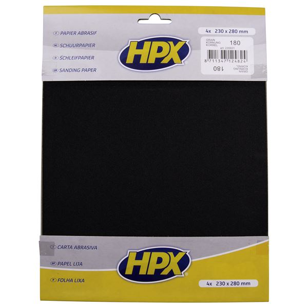 Papier abrasif sec P180 HPX x4