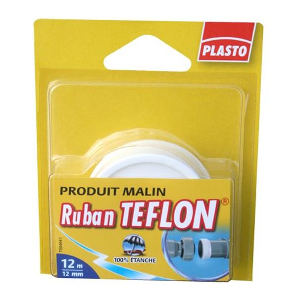 Ruban adhésif téflon Plasto 12m x 12mm