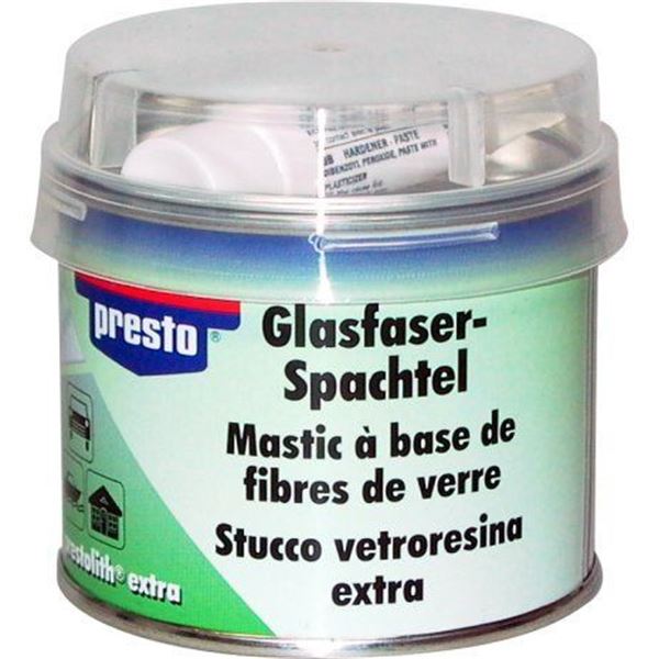Mastic fibre de verre + durcisseur PRESTO 250g