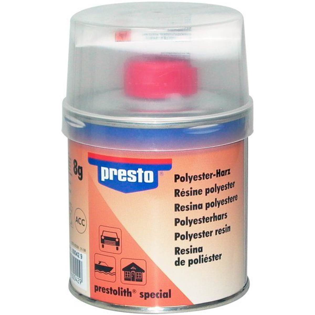 Mastic Résine Polyester Presto 250g