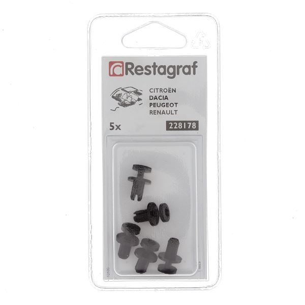 Riverts pour garniture intérieure, pare-choc 228178 RESTAGRAF X5