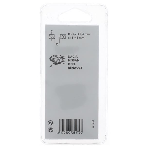 Rivets pour garnitures intérieures, pare-choc 228179 RESTAGRAF X4