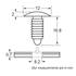 Agrafes pour portière, protection latérale 228089 RESTAGRAF X5