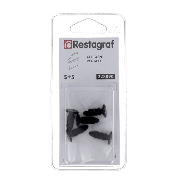 Agrafes pour portière, protection latérale 228090 RESTAGRAF X5