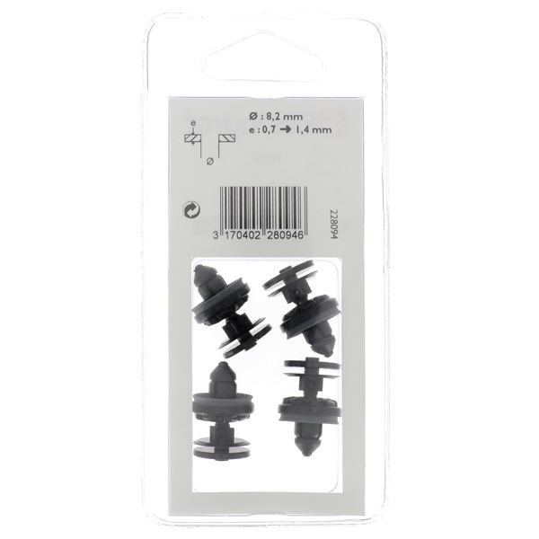 Agrafes pour portières 228094 RESTAGRAF X4