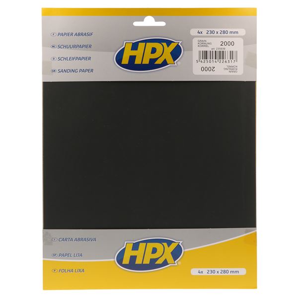 Papier abrasif à eau P2000 HPX x4