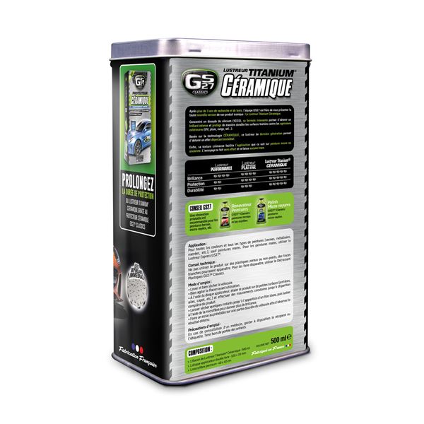 Lustreur Titanium Céramique GS27 500 ml