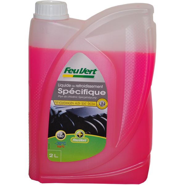Liquide de refroidissement pour Volkswagen / Audi / Seat -30°C 2L Feu Vert