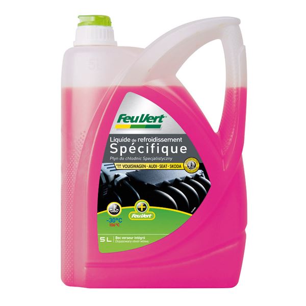 Liquide de refroidissement G13 pour Volkswagen / Audi / Seat / Skoda -30°C 5L Feu Vert