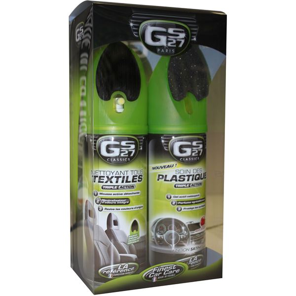 Nettoyant textile + nettoyant plastique (pack) GS27