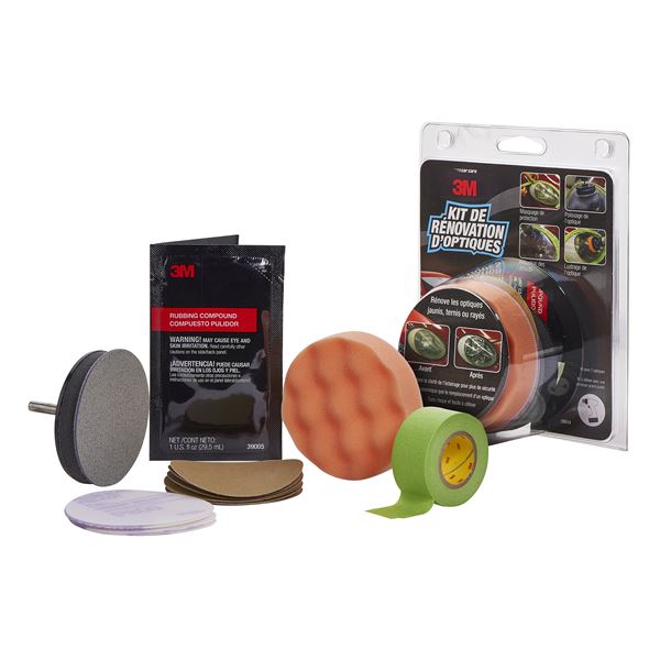 Kit de rénovation optiques de phares 3M