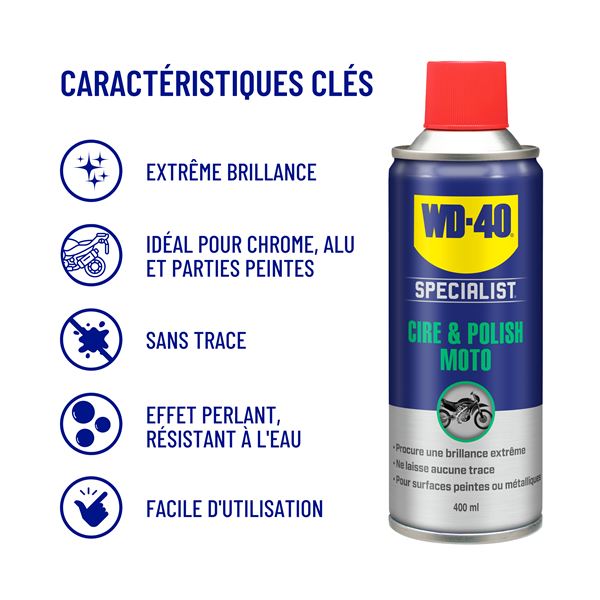Cire & Polish WD-40 Specialist Moto 400 ml