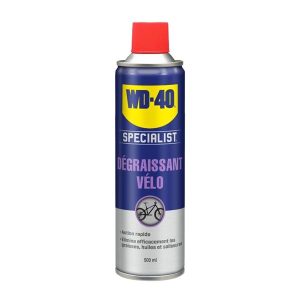 Dégraissant puissant pour vélo WD-40 BIKE 500ml