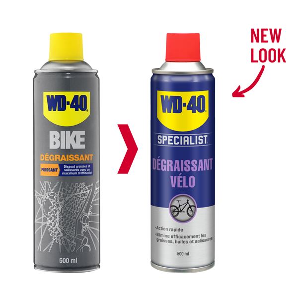 Dégraissant puissant pour vélo WD-40 BIKE 500ml