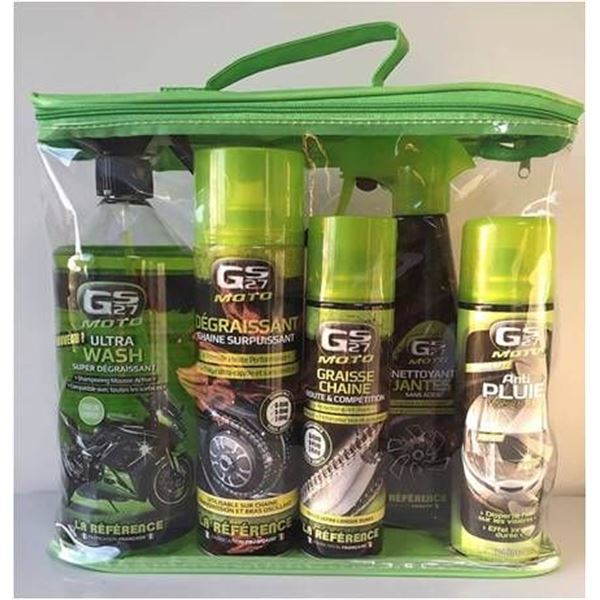 Pack de 5 produits de soin pour moto/ scooter/ quad GS27