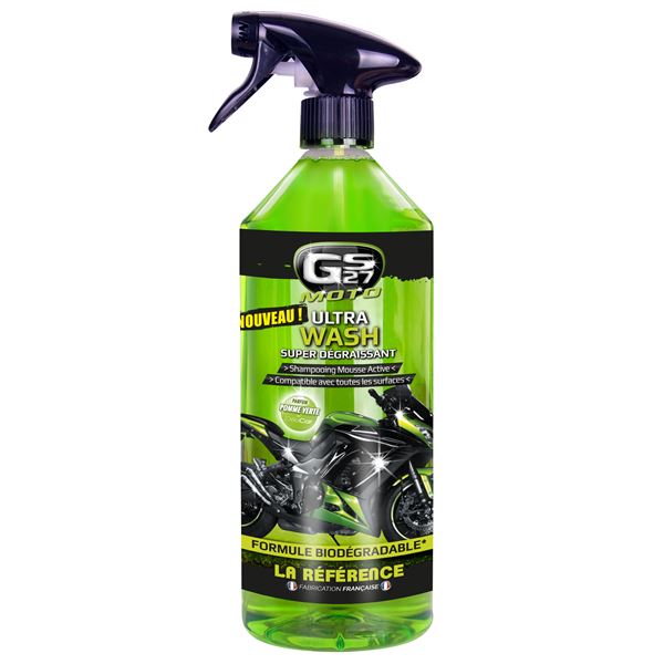 Shampooing Ultra Wash super dégraissant moto 1L GS27