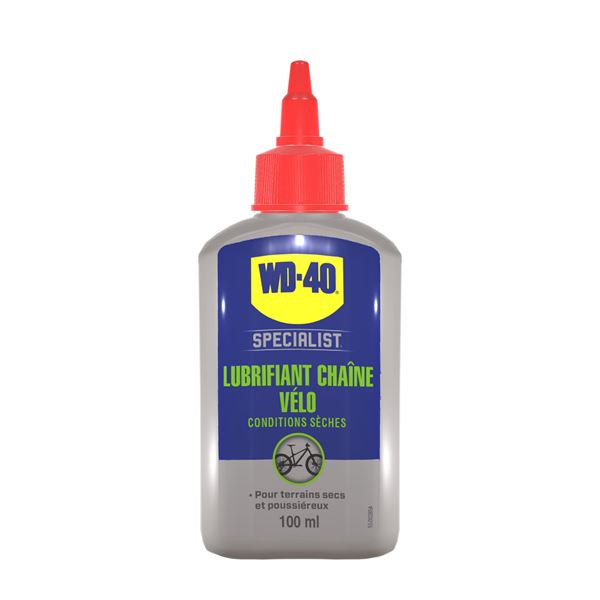 Lubrifiant chaîne conditions sèches WD-40 BIKE 100 ml