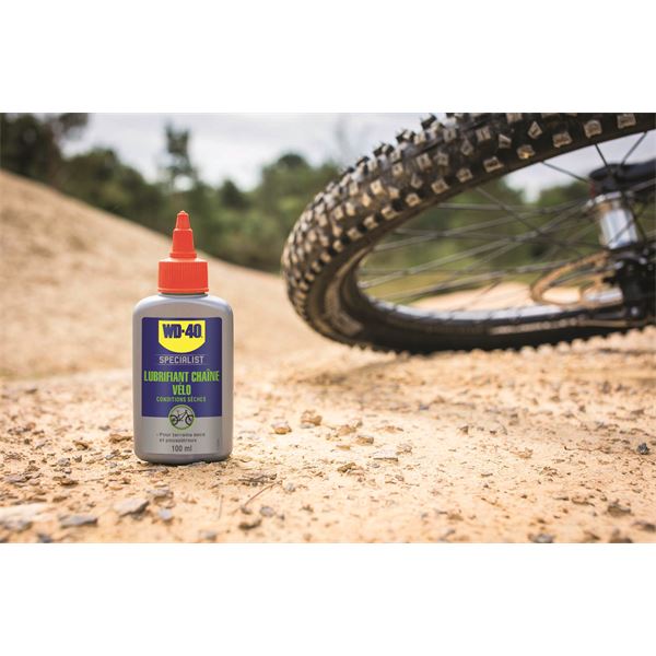 Lubrifiant chaîne conditions sèches WD-40 BIKE 100 ml