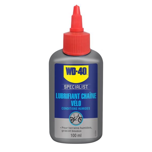 Lubrifiant chaîne conditions humides WD-40 BIKE 100ml