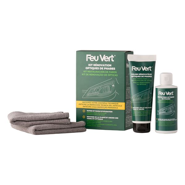 Kit rénovation optiques de phares FEU VERT