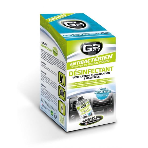 DÉSINFECTANT CLIM PARFUM NEW CAR 125 ML GS27