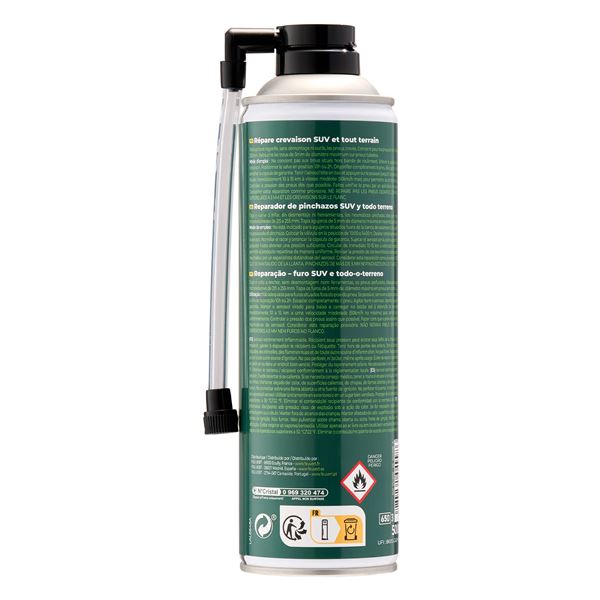 Répare crevaison SUV et 4x4 FEU VERT 500 ml