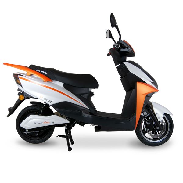 Scooter Electrique 50 E-OPAI Une batterie Orange EASY-WATTS