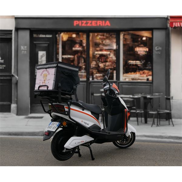 Scooter Electrique 50 E-OPAI CARGO 2 batteries Blanc EASY-WATTS