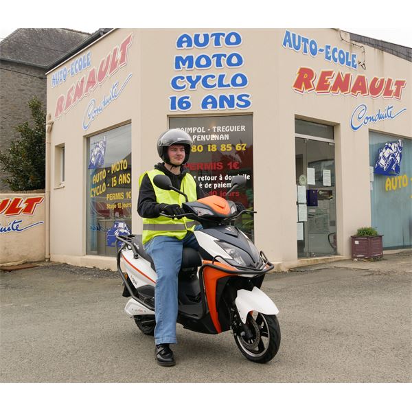 Scooter Electrique 50 E-OPAI AUTO ECOLE Rouge EASY-WATTS