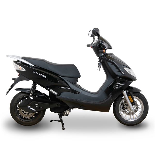 Scooter Electrique 50 E-STOCK Noir brillant EASY-WATTS