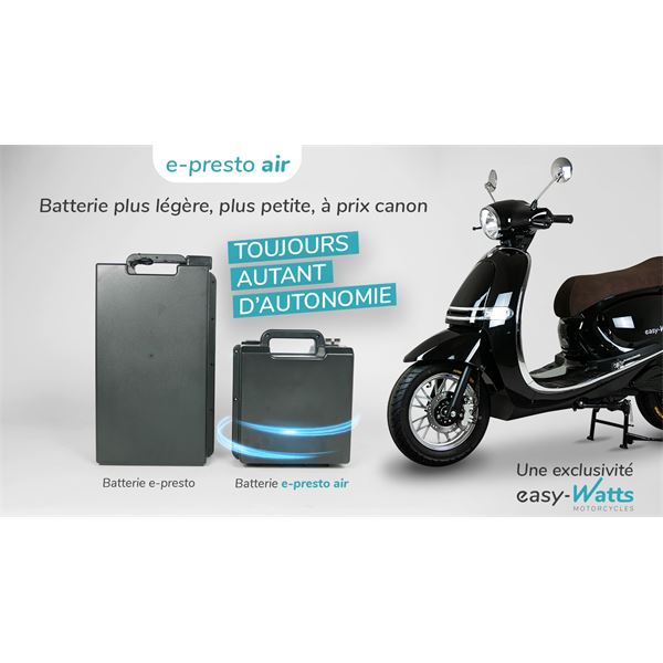 Scooter Electrique 50 E-PRESTO AIR Blanc EASY-WATTS