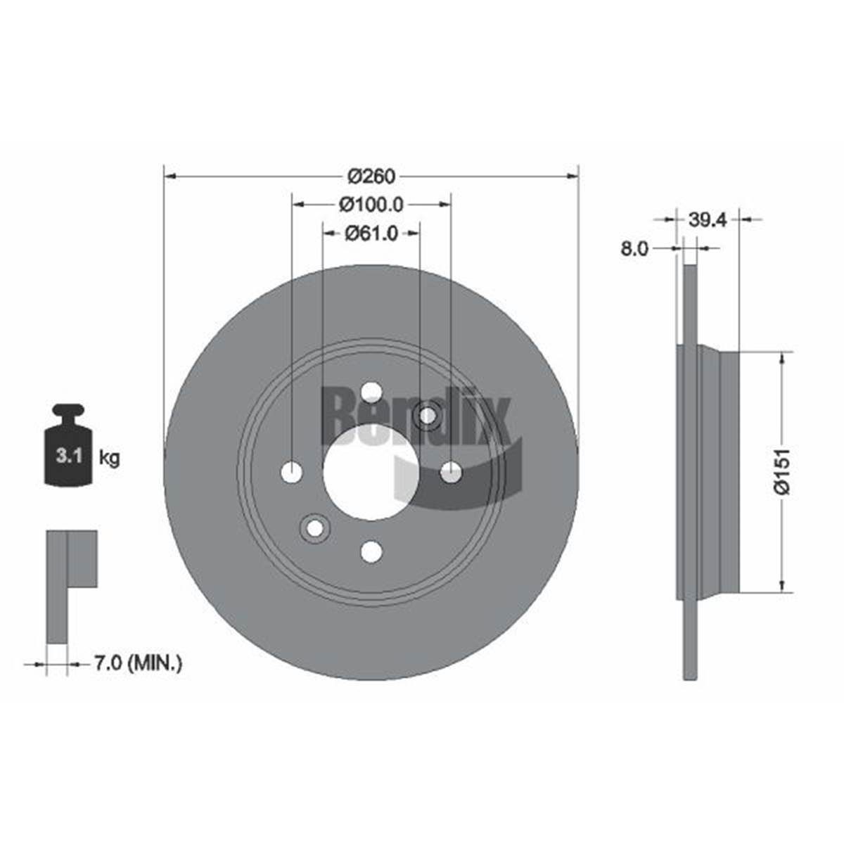 Disque De Frein Vl Bds2341