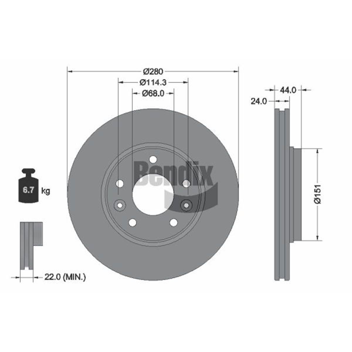 Disque De Frein Vl Bds2328