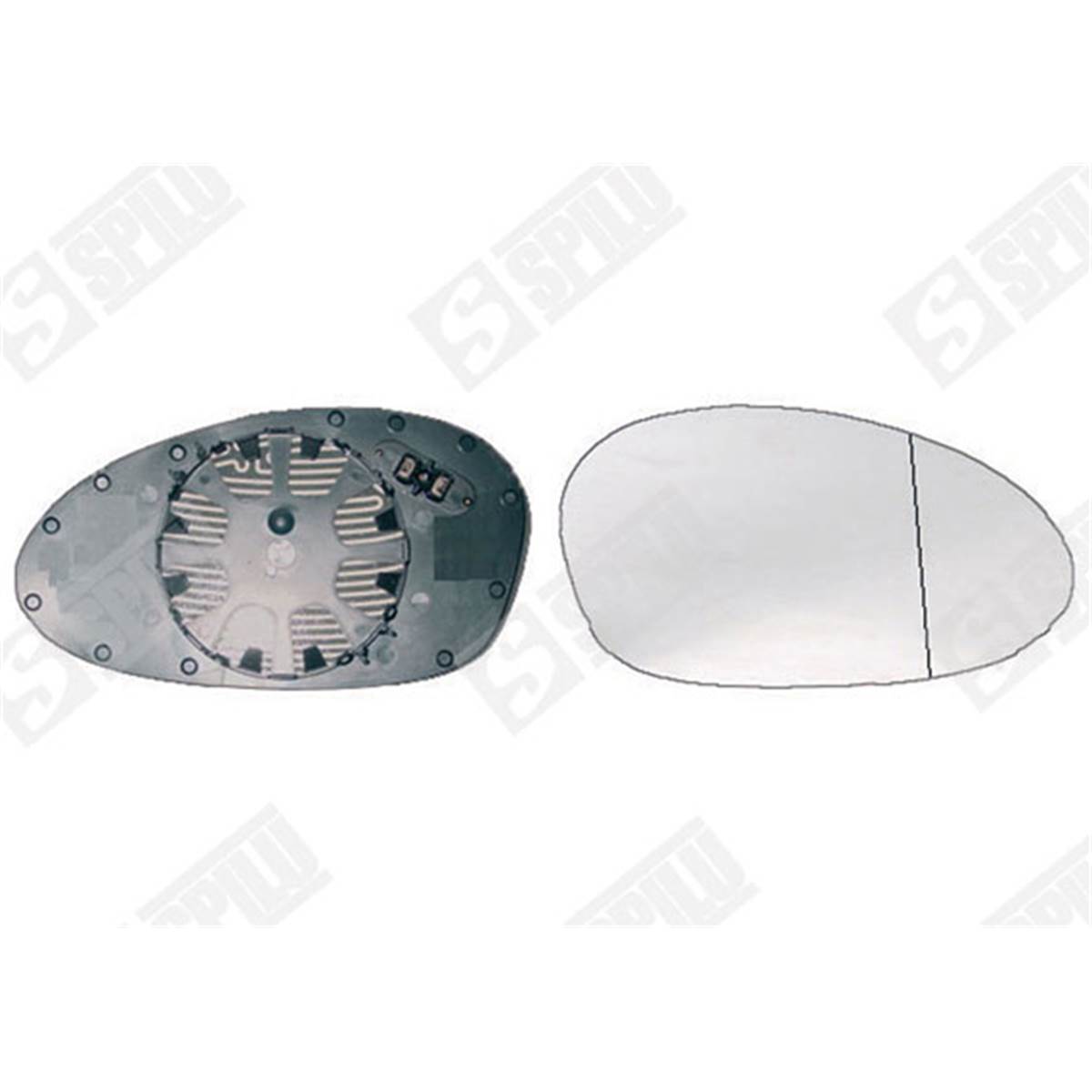 Glace + Support Droit Spilu - 10464