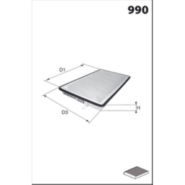 ELR7199 FILTRE D HABITACLE VL