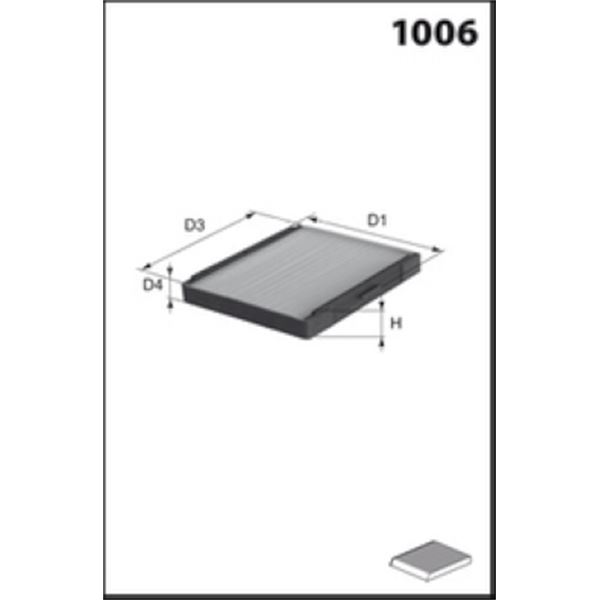 ELR7196 FILTRE D HABITACLE VL