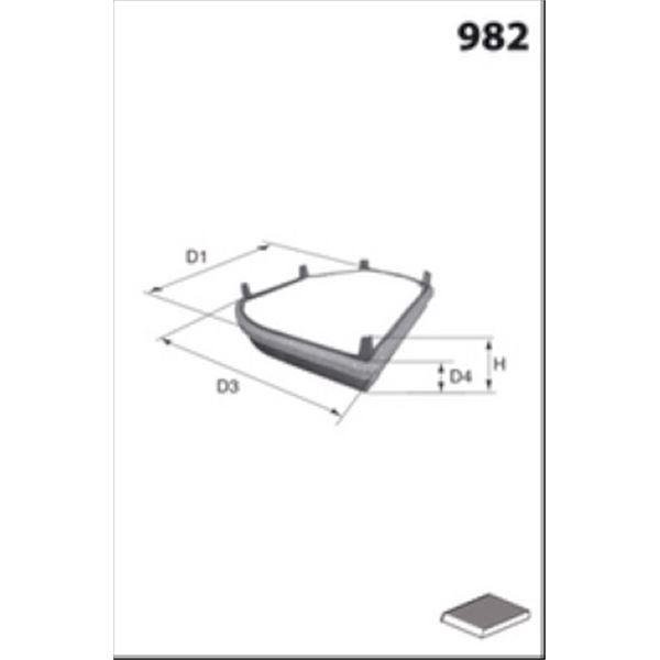 ELR7023 FILTRE D HABITACLE VL