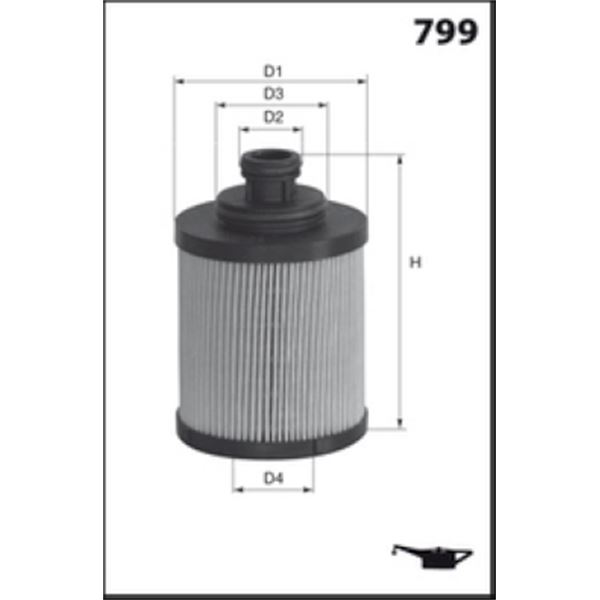 ELH4390 FILTRE A HUILE VL