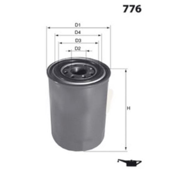 ELH4379 FILTRE A HUILE VL